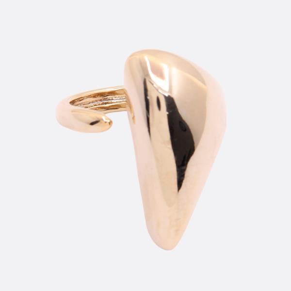 SODAJO METAL ADJUSTABLE GOLD DIPPED RING