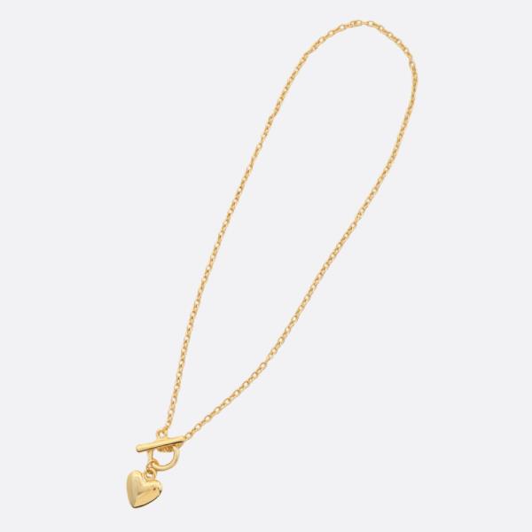 SODAJO HEART TOGGLE CLASP GOLD DIPPED NECKLACE