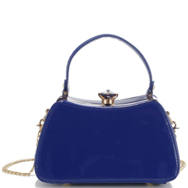 SMOOTH CHIC GLOSSY HANDLE EVENING BAG