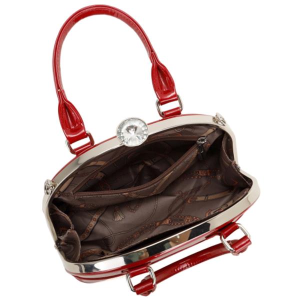 SMOOTH GLOSSY CHIC SATCHEL BAG