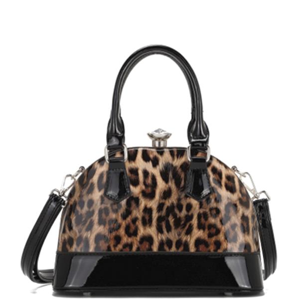 SMOOTH GLOSSY CHIC SATCHEL BAG