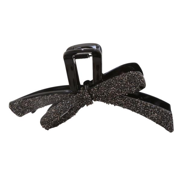 GLITTER RIBBON HAIR CLAW JAW CLIP