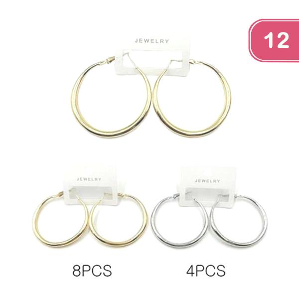 HOOP EARRINGS (12 UNITS)