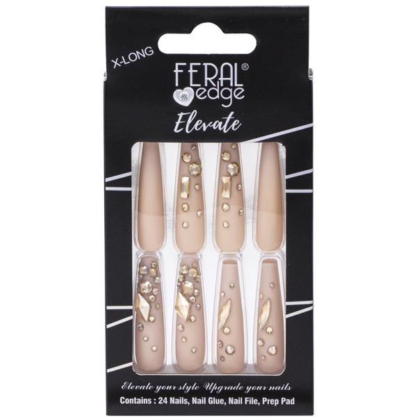 FERAL EDGE X LONG ELEVATE DESIGN11 NAIL DECORATION SET