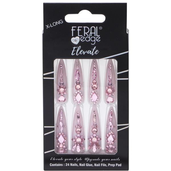 FERAL EDGE X LONG ELEVATE DESIGN1 NAIL DECORATION SET