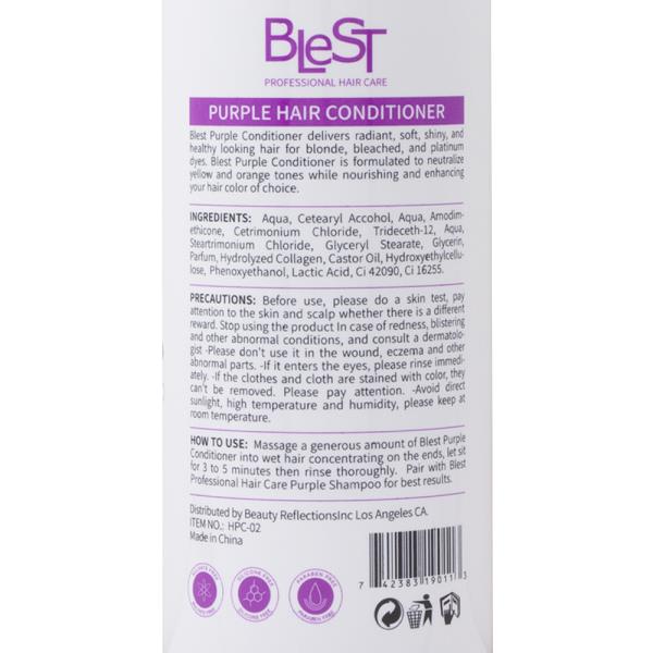 BLEST PROFESSIONAL HAIR CARE PURPLE CONDITIONER 500ML