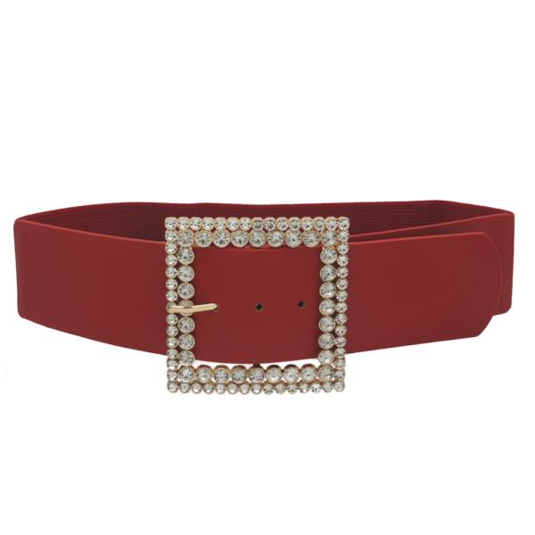 PLUS SIZE SQUARE RS RS BUCKLE ELASTIC BELT