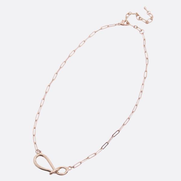 LOOP METAL LINK NECKLACE