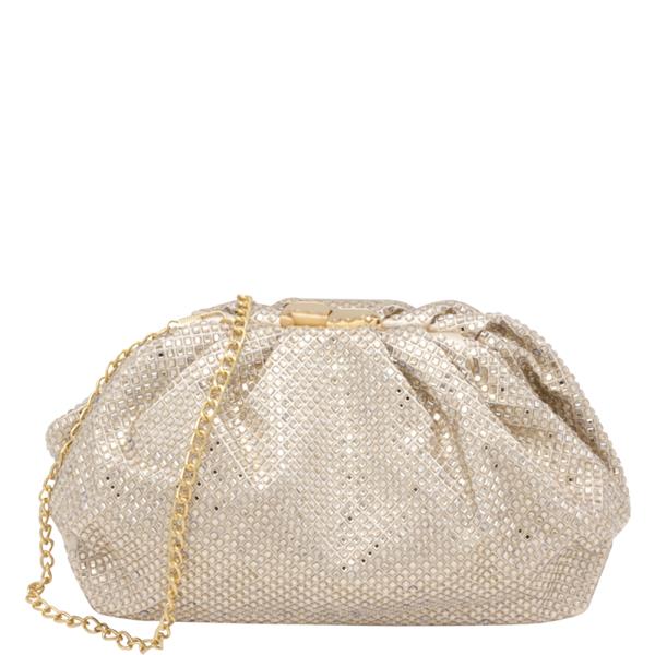 RHINESTONE BLING CLUTCH BAG