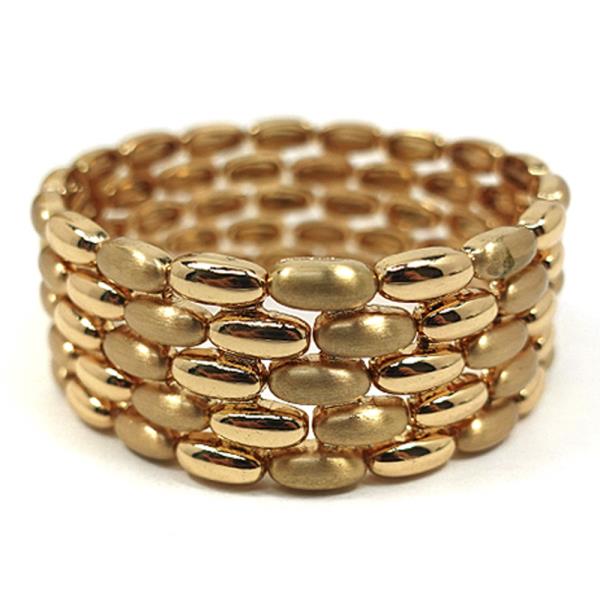 METAL OVAL STRETCH BRACELET SET