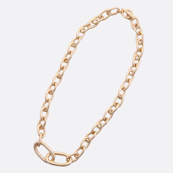 SODAJO CIRCLE LINK GOLD DIPPED NECKLACE