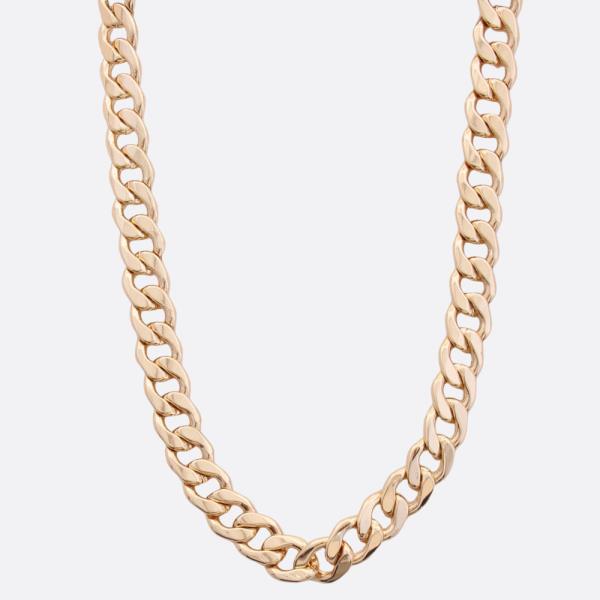 SODAJO CURB LINK GOLD DIPPED NECKLACE