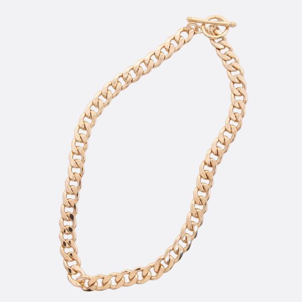 SODAJO CURB LINK GOLD DIPPED NECKLACE