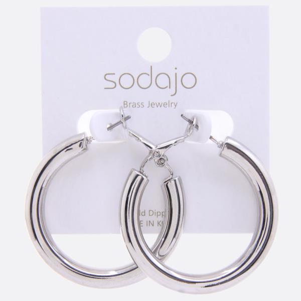 SODAJO HOOP GOLD DIPPED EARRING