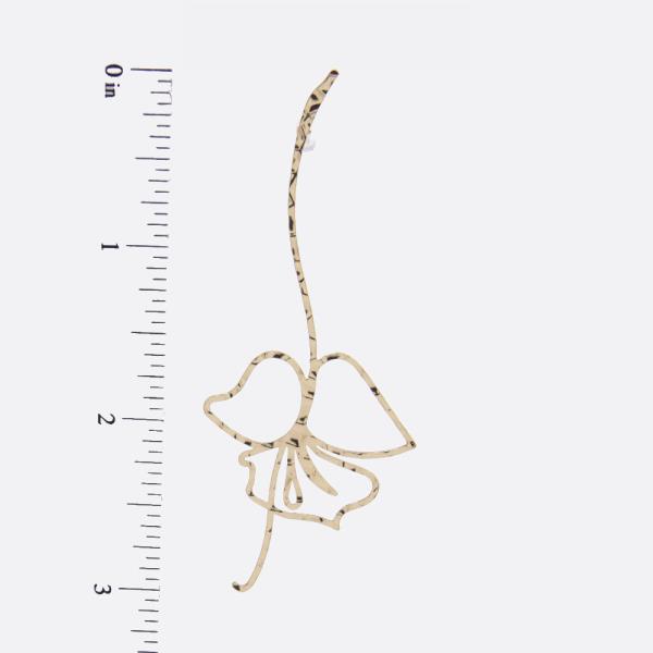 SODAJO FLOWER GOLD DIPPED EARRING