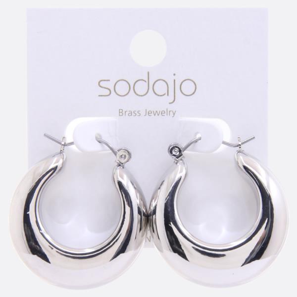 SODAJO HOOP GOLD DIPPED EARRING