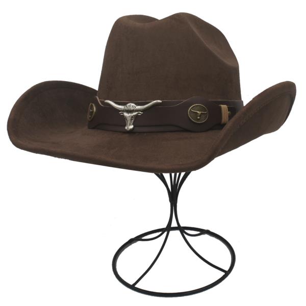 METAL SKULL BAND COWBOY HAT