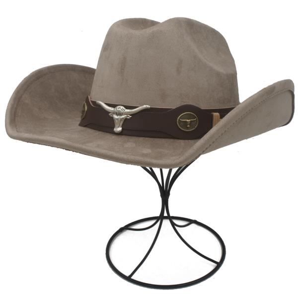 METAL SKULL BAND COWBOY HAT