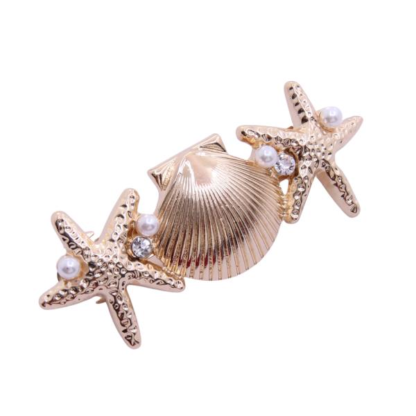 SOADAO SEASHELL STARFISH HAIR CLIP