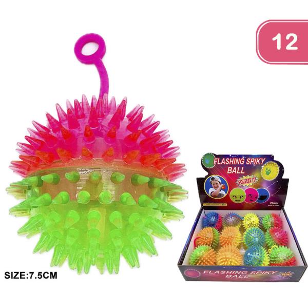 FLASHING SPIKY BALL (12 UNITS)