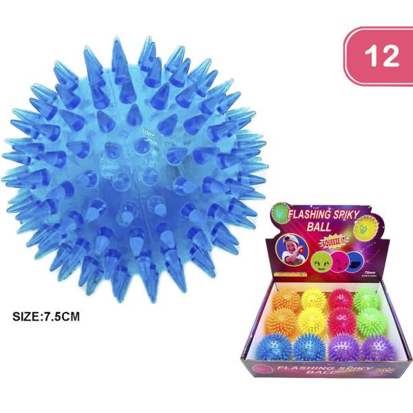 FLASHING SPIKY BALL (12 UNITS)