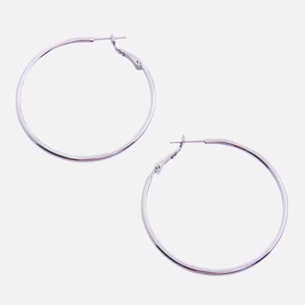 SODAJO METAL GOLD DIPPED HOOP EARRING