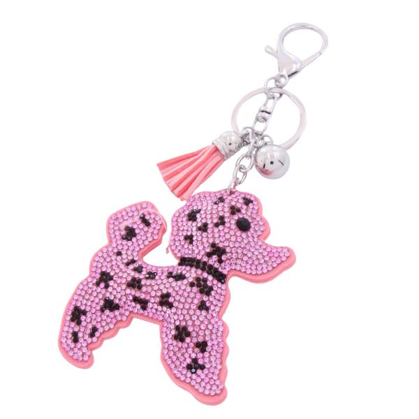 PODDLE RHINESTONE KEYCHAIN