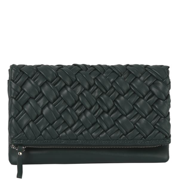 (ONLINE ONLY) Woven Front Flap Clutch