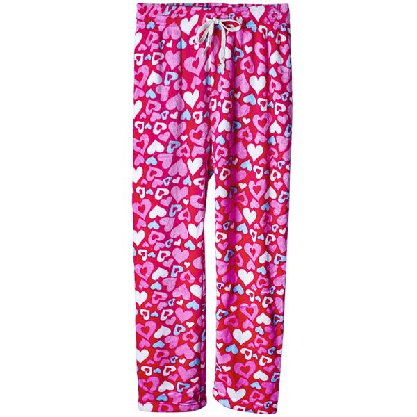 PINK HEARTS SOFT PAJAMA PANTS