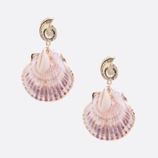 SEASHELL DANGLE EARRING