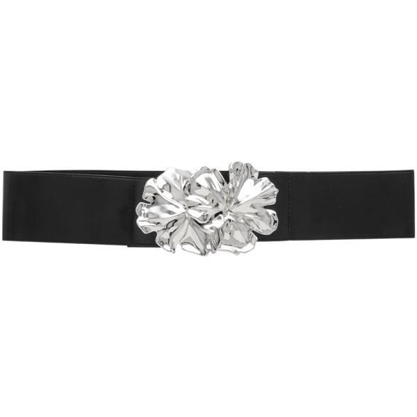 METAL FLOWER DESIGN ELASTIC BELT
