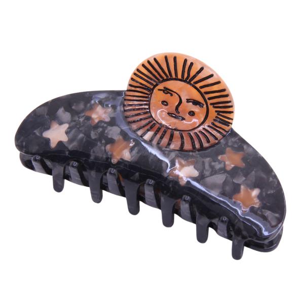 ACETATE SUN STAR CLAW HAIR CLIP