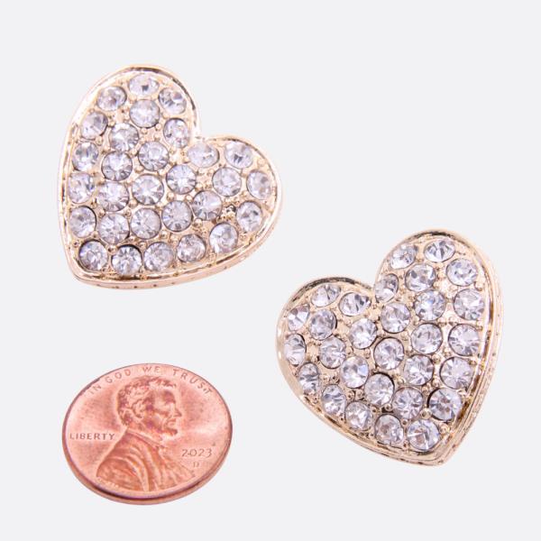 HEART METAL EARRING