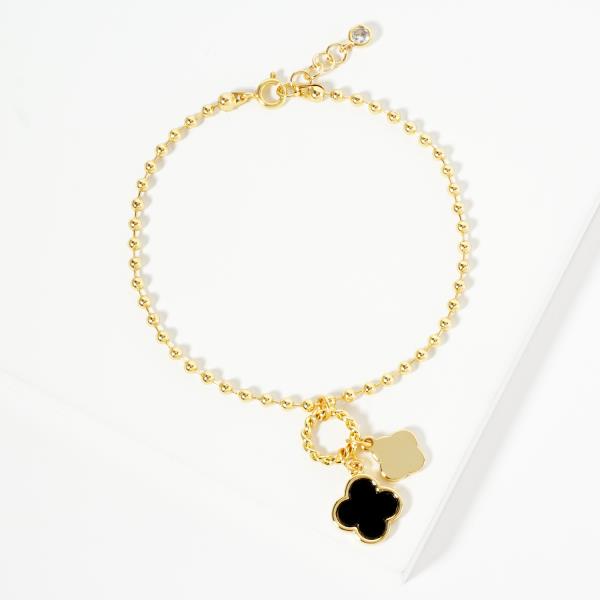 GOLD DIPPED CLOVER BRACELET