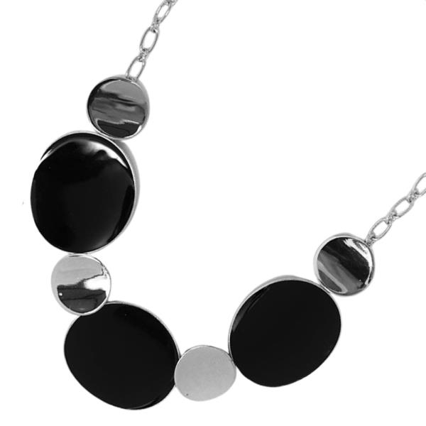 ROUND METAL BEAD LINK NECKLACE