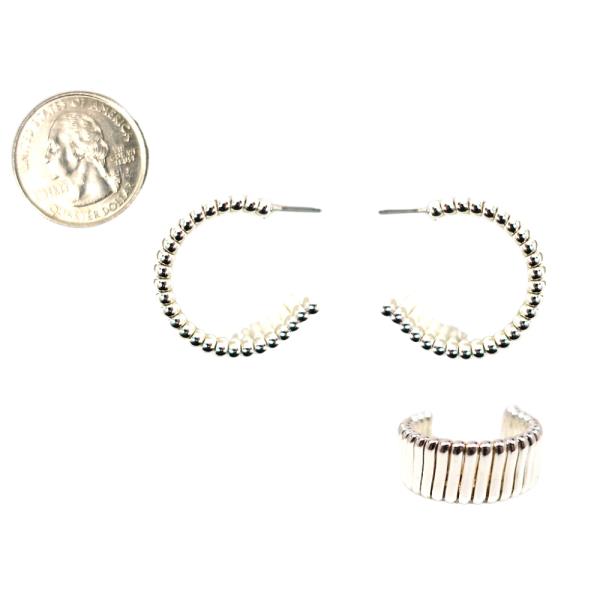 OPEN CIRCLE METAL EARRING