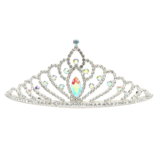 RHINESTONE PRINCESS CROWN TIARA