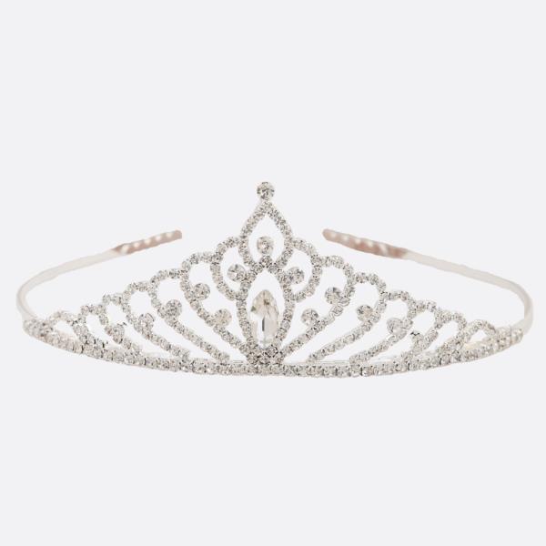 RHINESTONE PRINCESS CROWN TIARA