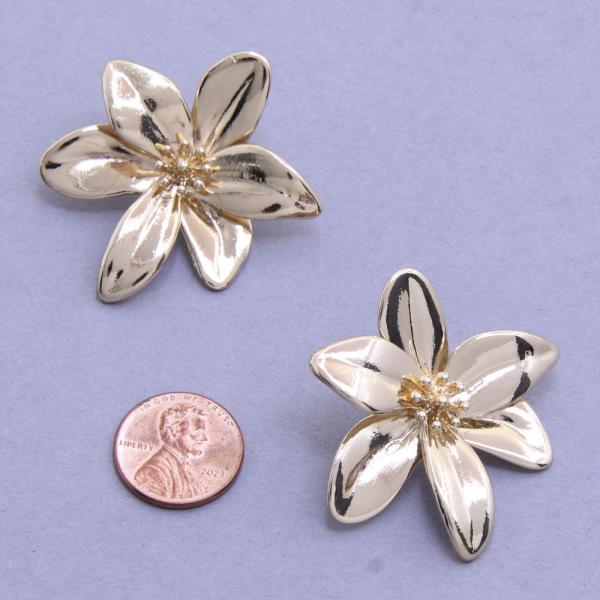 FLOWER METAL EARRING