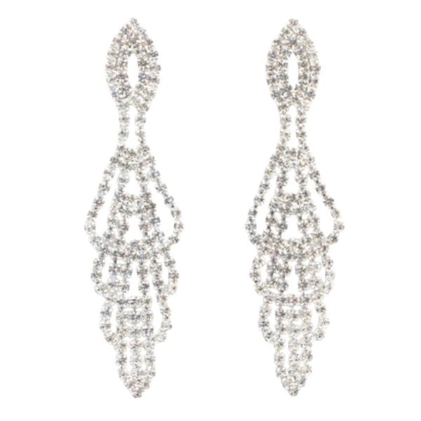 RHINESTONE BRIDAL ELEGANT EARRING