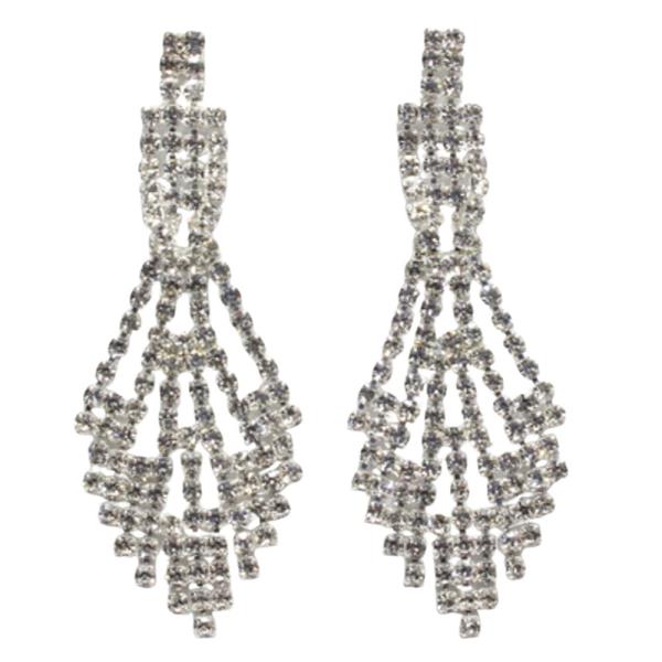 RHINESTONE BRIDAL ELEGANT EARRING