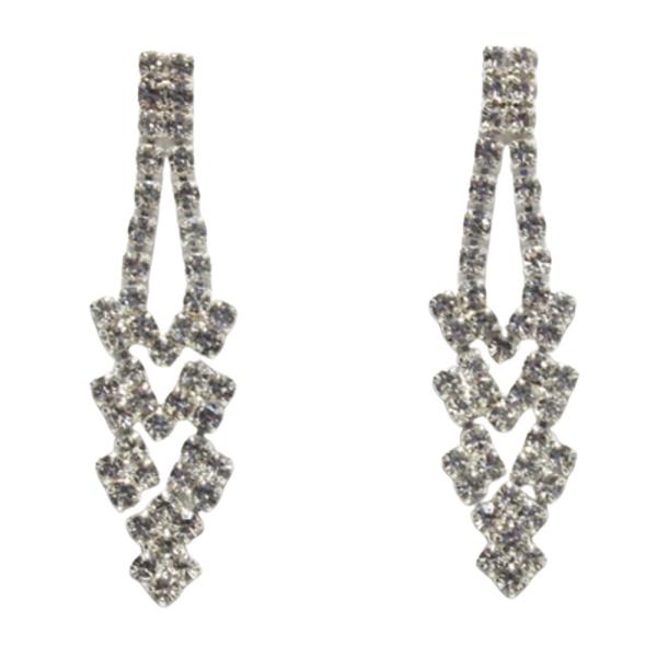 RHINESTONE BRIDAL ELEGANT EARRING