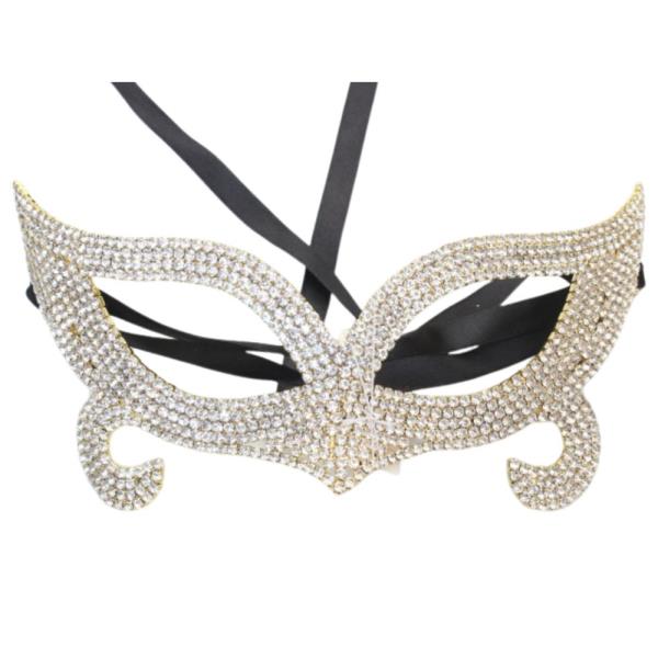 RHINESTONE CRYSTAL MASQUERADE MASK