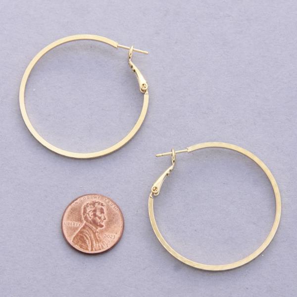 14K GOLD DIPPED HOOP EARRING