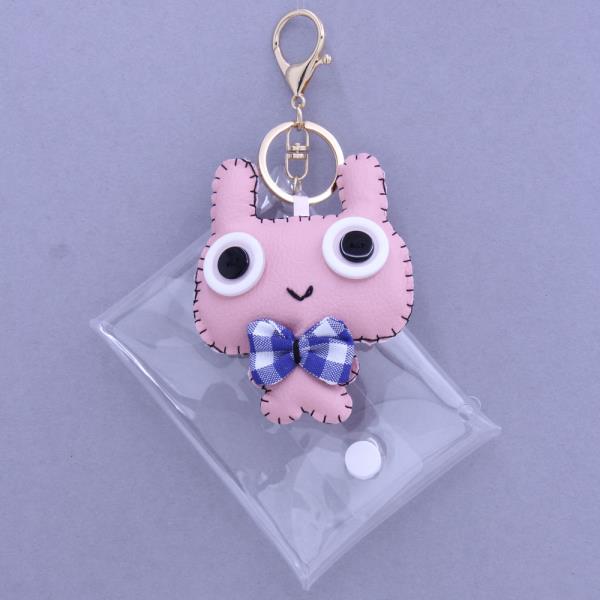 Web:BUNNY CLEAR COIN PURSE POUCH KEYCHAIN