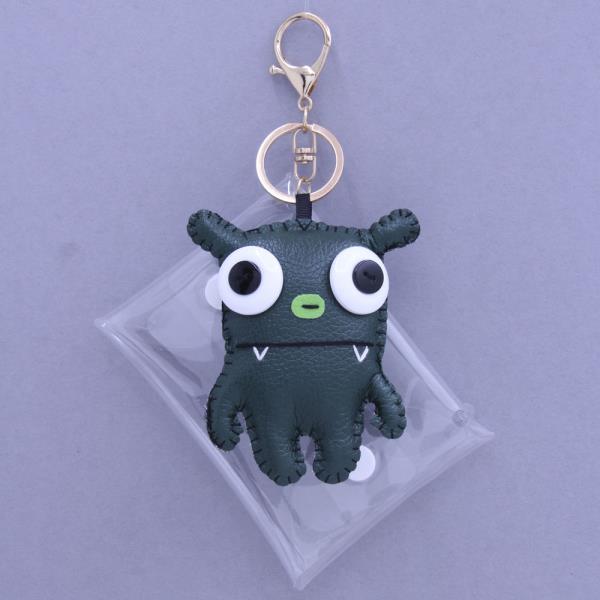 MONSTER CLEAR COIN PURSE POUCH KEYCHAIN