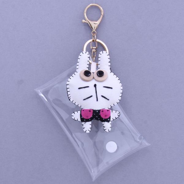 CHARACTER CLEAR COIN PURSE POUCH KEYCHAIN