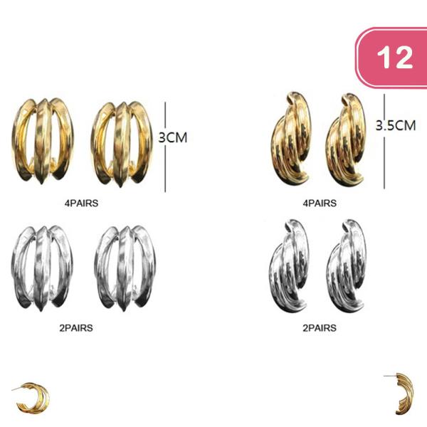 ASSORTED EARRING (12 UNITS)