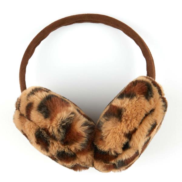 CC FAUX FUR LEOPARD PRINT EARMUFF