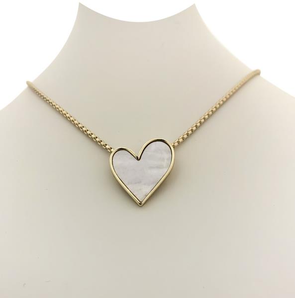 ABSTRACT HEART PENDANT NECKLACE